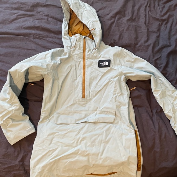 Baby blue and tan jacket. - Picture 1 of 3